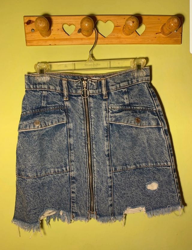 Falda vaquera Bershka Talla S