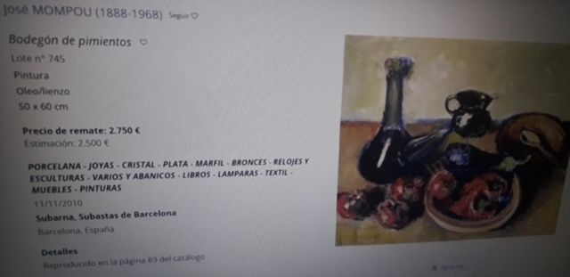 cuadro ole de Josep Mompou Dencausse