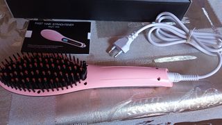 Cepillo alisador de pelo eléctrico/secador