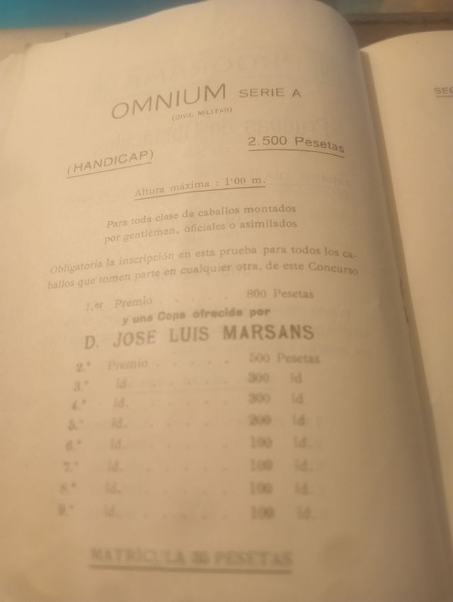 Concurso hípico Barcelona 1925