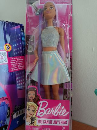 Playset Barbie con microfono + SUV rosa con access