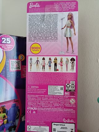 Playset Barbie con microfono + SUV rosa con access