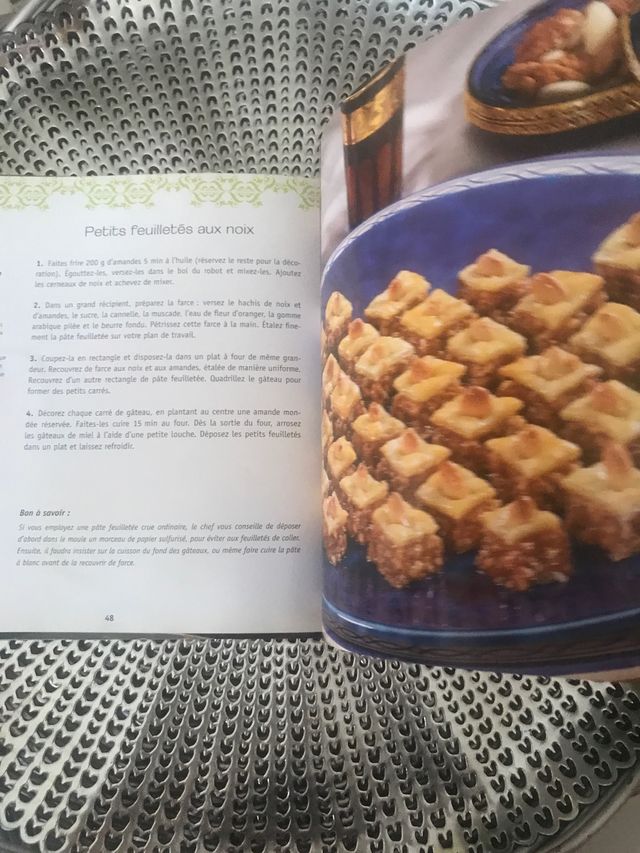 Libro de recetas en francés