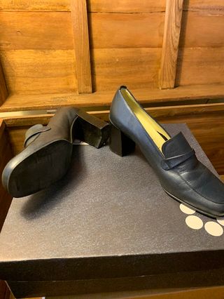 Mocasines Nichi Seijo Hispanitas azul marino piel