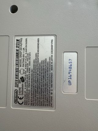 Super Nintendo completa 1990 edición coleccionista
