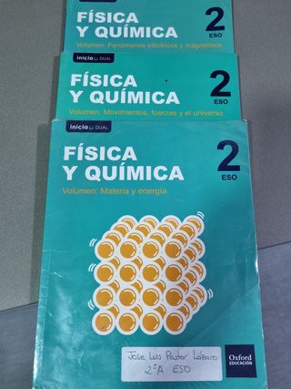 libros Física y química 2 Eso Oxford