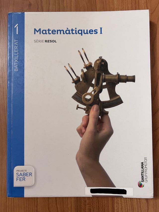llibre Matemàtiques 1r batxillerat