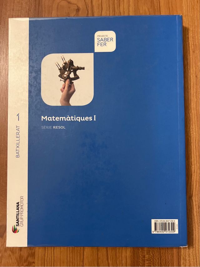 llibre Matemàtiques 1r batxillerat