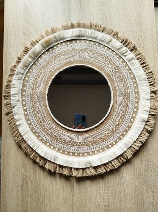 ESPEJO MACRAMÉ HANDMADE EXCLUSIVO