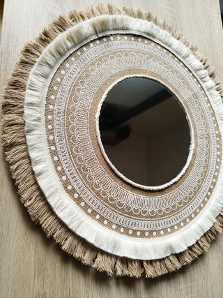 ESPEJO MACRAMÉ HANDMADE EXCLUSIVO
