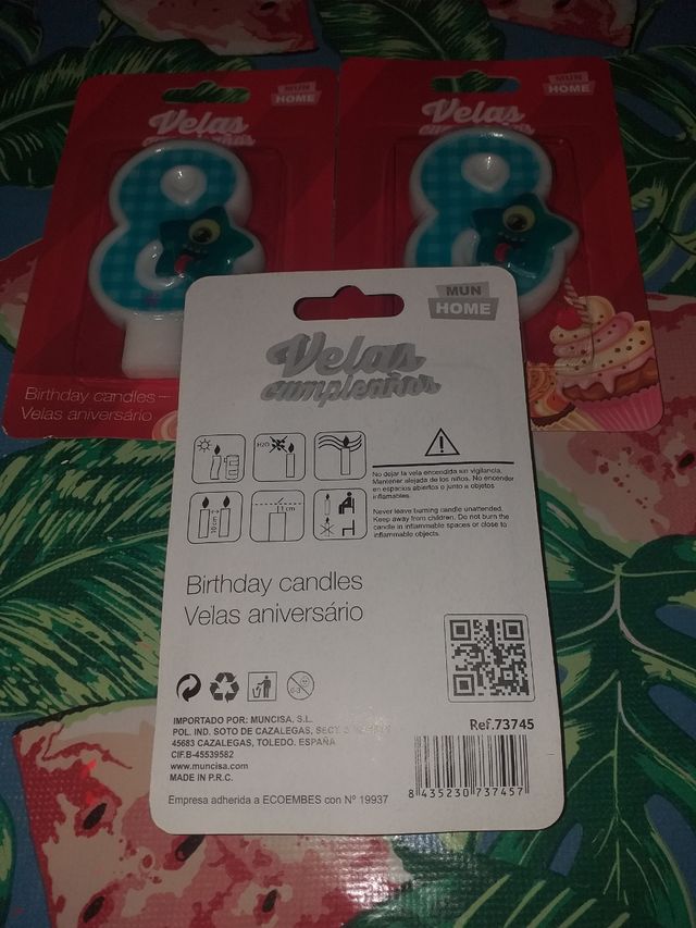 Velas cumpleaños