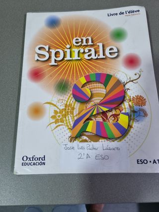 libro de francés 2 eso oxford
