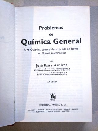 Libro Problemas de Química General