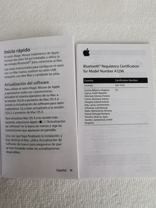 Magic mouse Apple Ratón inalámbrico