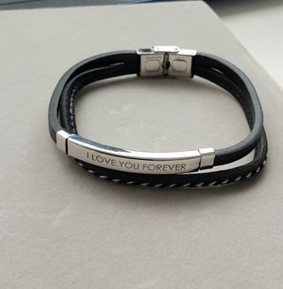 Pulsera hombre Brave con grabado
