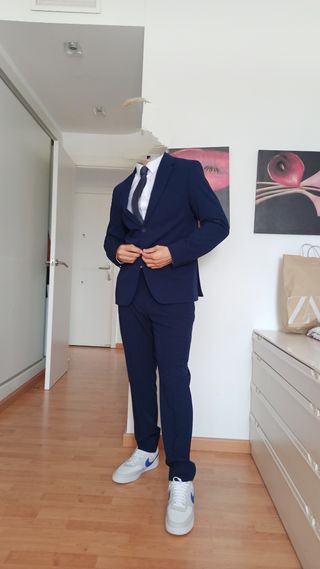 Traje azul