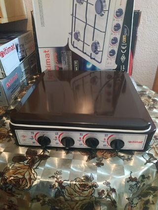 Encimera portátil 4 fogones hornillo cocina a gas