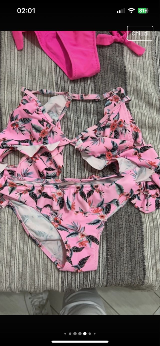 Costume 2 pezzi bambina 10/12 anni stock