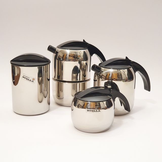 Servizio vintage caffettiera caffè Stella U.S.A.