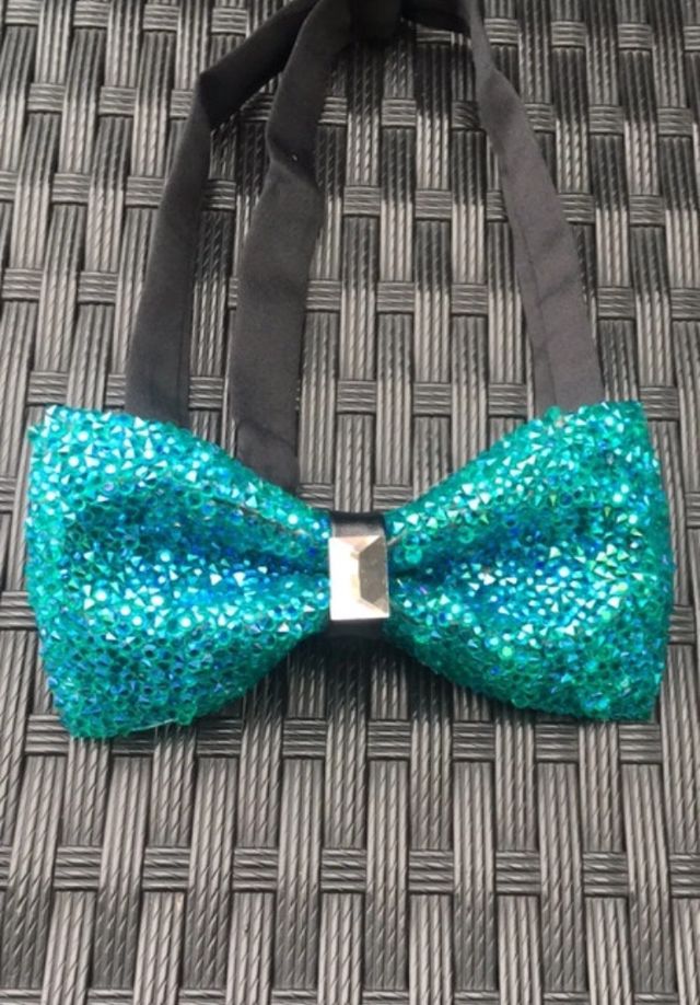 pajarita elegante pedrería