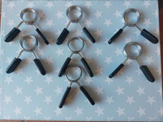 7 clips/abrazaderas para mancuerna de 32 mm