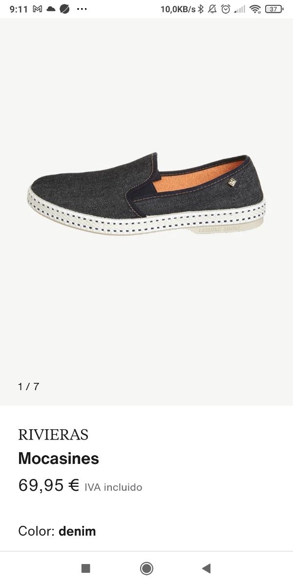 Zapatillas hombre Ribeiras vaqueras