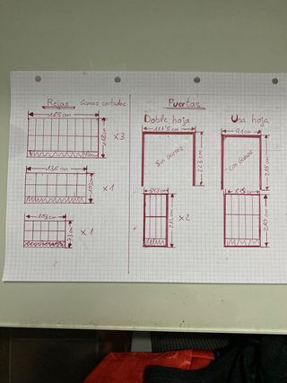 Rejas de ventanas, puertas y cerramiento