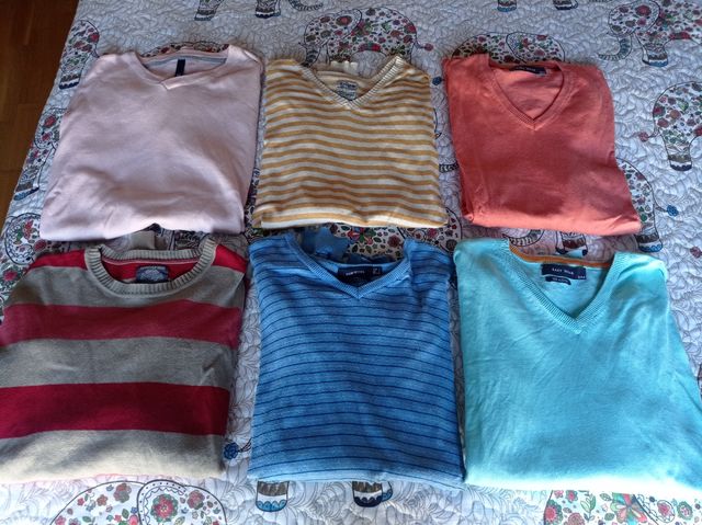 Lote 6 jerseys hombre