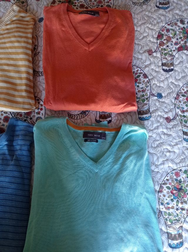 Lote 6 jerseys hombre