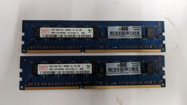 Memoria RAM 2*1gb