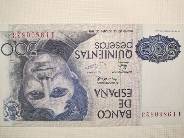 Billete 500 pesetas Rosalía Castro