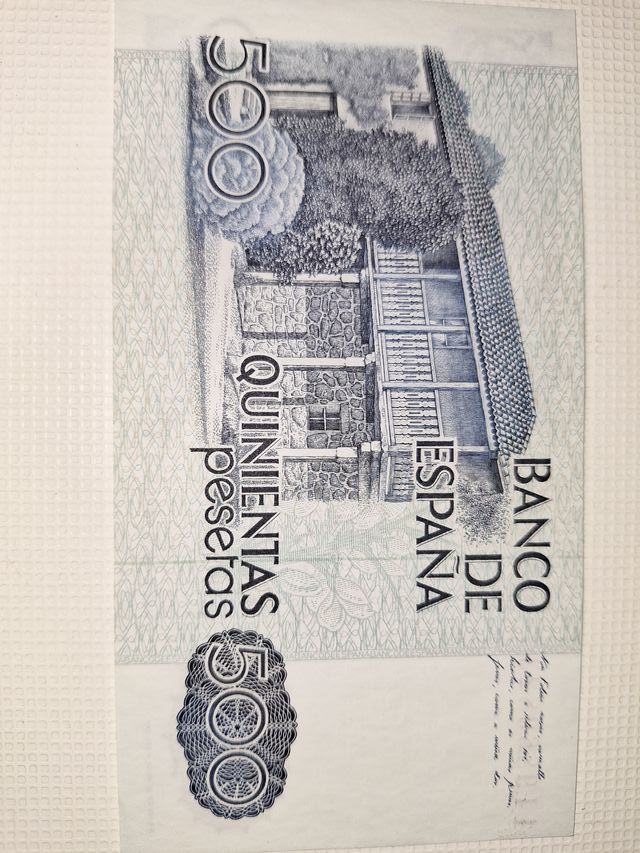 Billete 500 pesetas Rosalía Castro