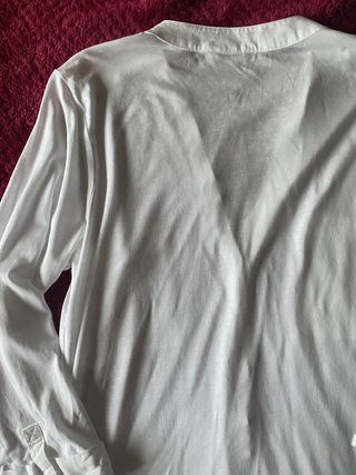 Camiseta manga 3/4 blanca Massimo Dutti