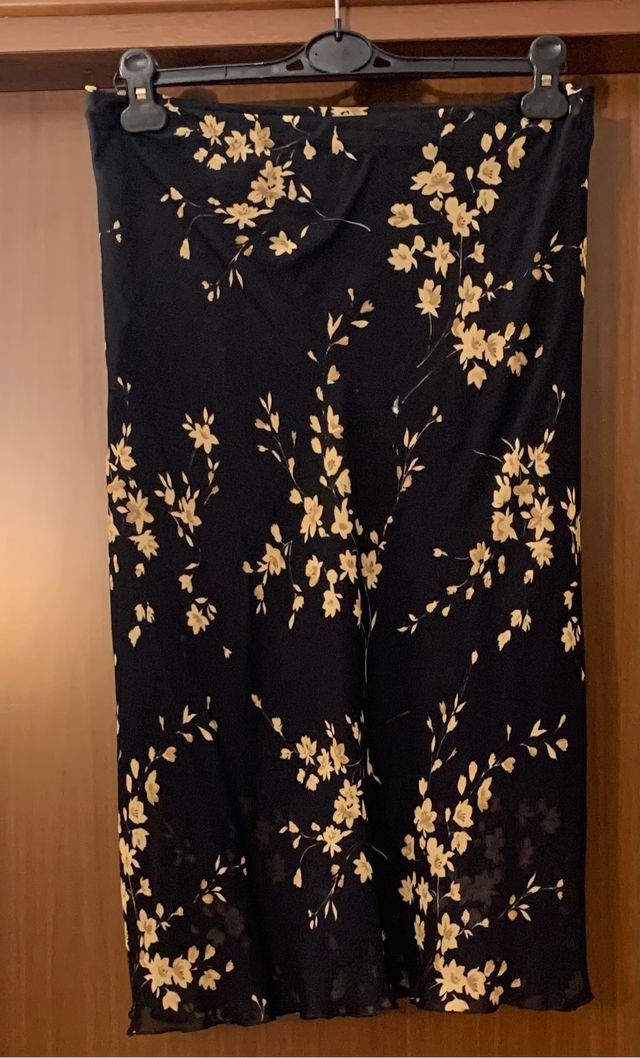 Gonna nera e beige made in Italy