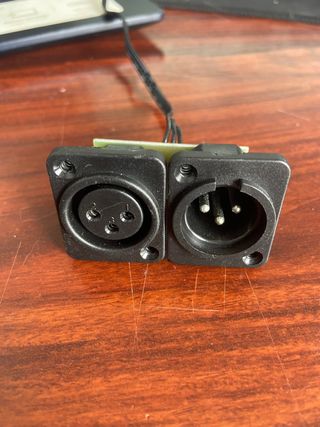 Conector XLR 3 pines macho/hembra