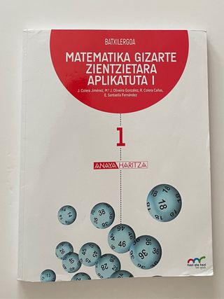 Matematika Gizarte Zientzietara Aplikatuta 1 Anaya