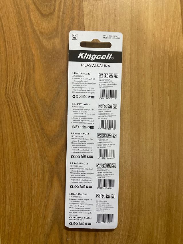 200 pilas Alkaline Button cell