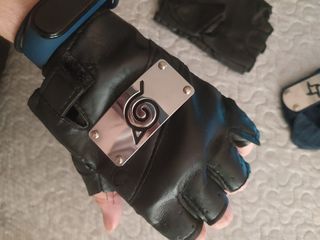 Guantes de Naruto de cuero de Konoha