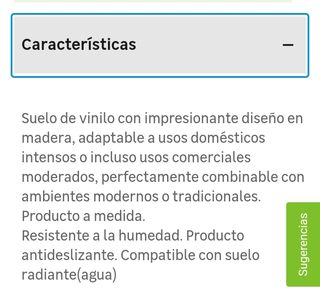 Suelo rollo vinilo efecto madera