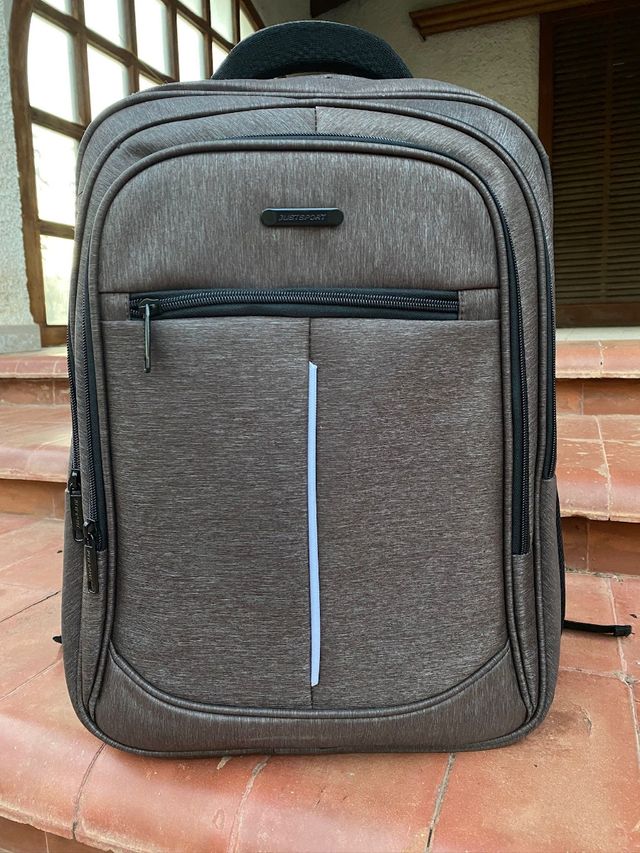 Mochila grande de justsport marron