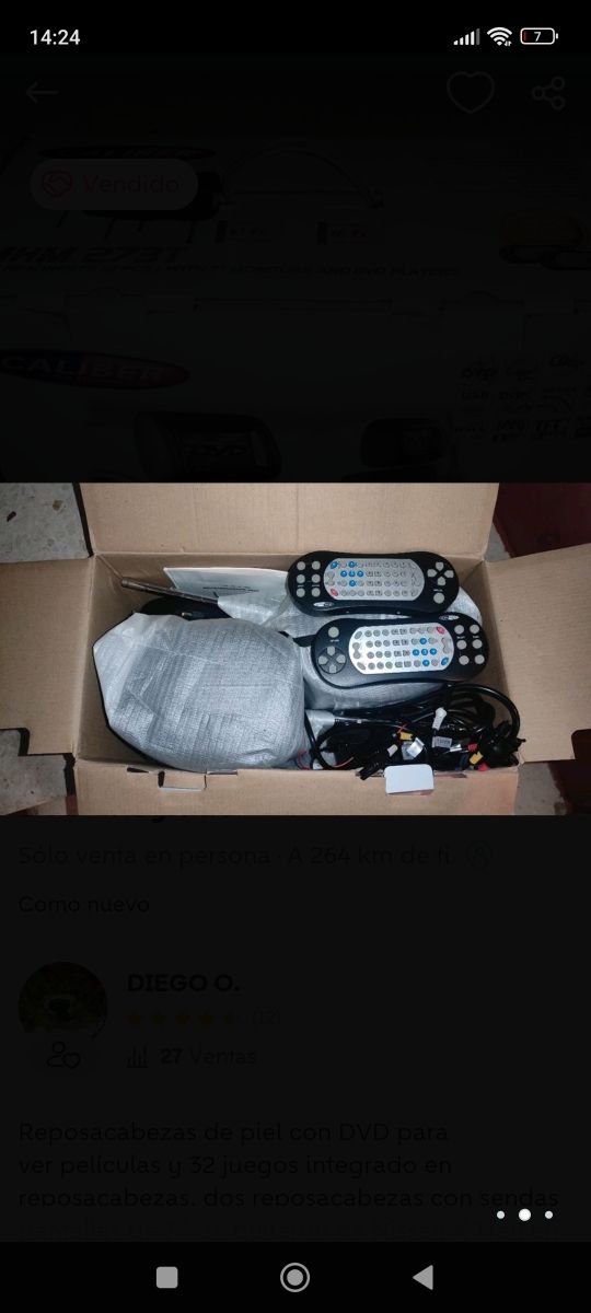 Reposacabezas DVD Caliber MHM273T