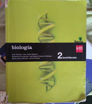 Libro Biología 2°Bachillerato