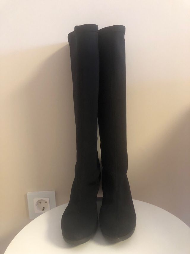 Botas con caña alta elástica Nº39