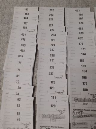 231 cromos lote calciatori 2021 album panini nuevo