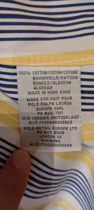 camisa RALPH LAUREN manga corta. Talla S-M