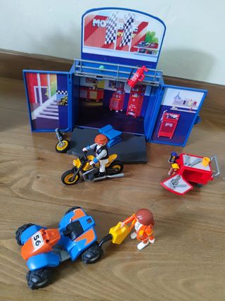 Playmobil. Matelin escuela, granja y garaje