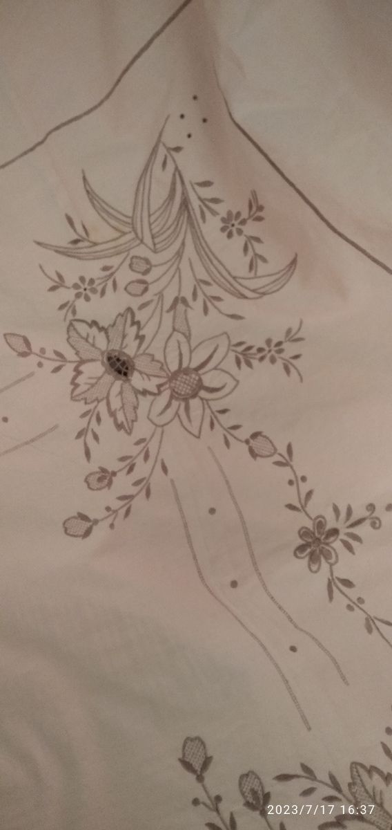 Toalha de mesa. Algodão