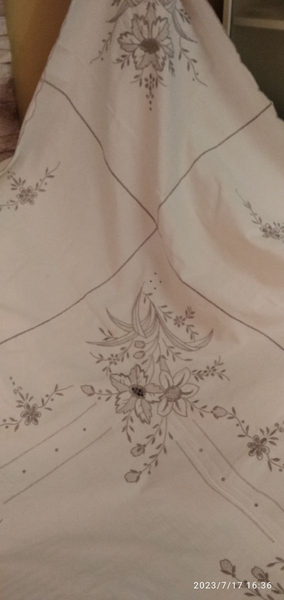 Toalha de mesa. Algodão