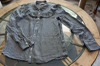 camisa cuadros, manga larga 