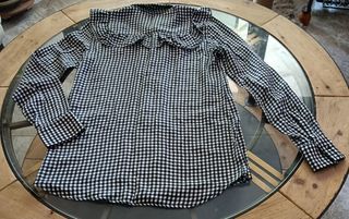 camisa cuadros, manga larga 